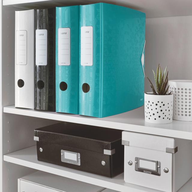 Biblioraft Leitz Active WOW 180°, A4, 75 mm, polyfoam, turcoaz metalizat