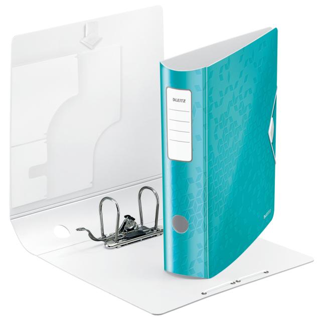 Biblioraft Leitz Active WOW 180°, A4, 75 mm, polyfoam, turcoaz metalizat