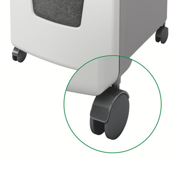 Distrugator documente automat Leitz IQ Office, P4, cross-cut (confeti), 300 coli, cos 60l, alb-gri