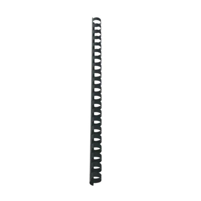 Spira legare documente GBC, plastic, A4, 21 inele, 14 mm, 125 coli, 100 bucati/set, negru