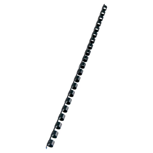 Spira legare documente GBC, plastic, A4, 21 inele, 51 mm, 450 coli, 100 bucati/set, negru