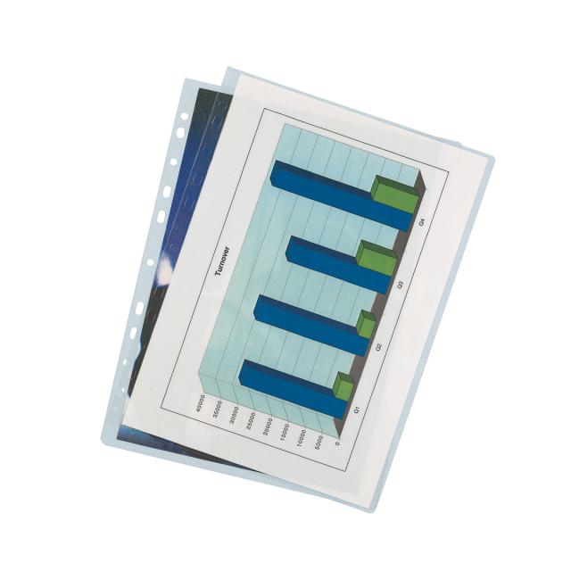 Folie laminare Leitz, la cald, pre-perforata, A4, 125 mic, 100 bucati/set