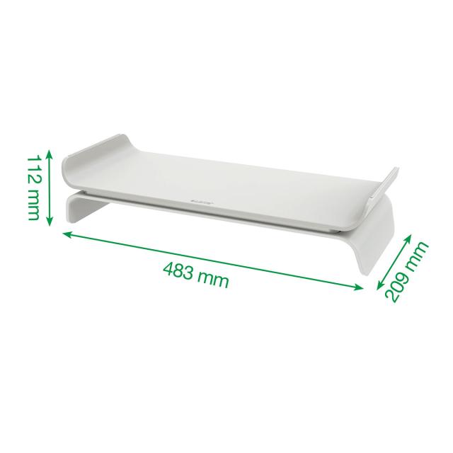 Stand pentru monitor Leitz Ergo, ajustabil, gri-pastel