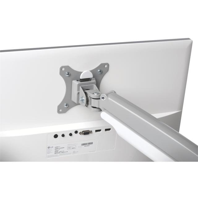 Suport pentru monitor Kensington One-Touch, cu un brat ajustabil, gri deschis