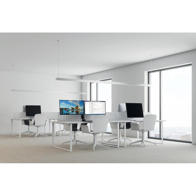 Suport pentru monitor Kensington SmartFit, dual, ajustabil, cu fixare pe birou, negru