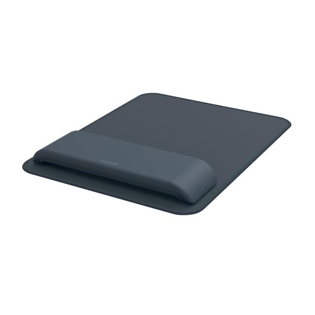Mouse pad Leitz Ergo, cu suport ergonomic pentru incheietura mainii, ajustabil, gri-carbune