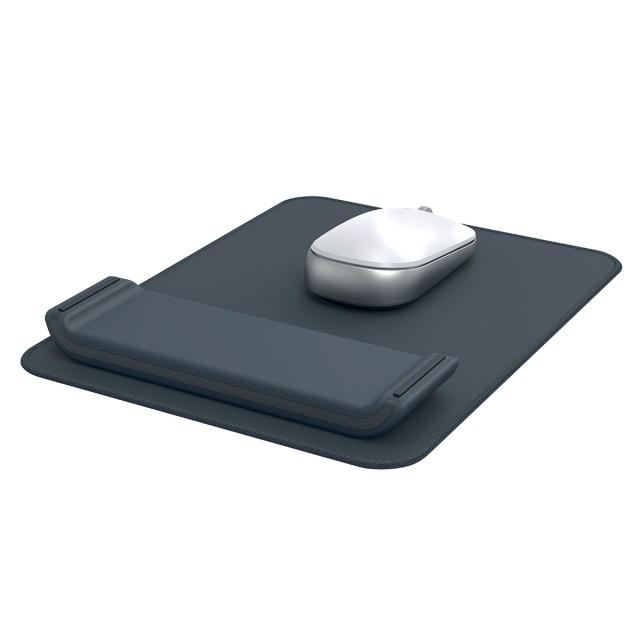 Mouse pad Leitz Ergo, cu suport ergonomic pentru incheietura mainii, ajustabil, gri-carbune