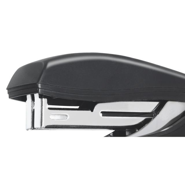 Capsator plastic Leitz Recycle MINI NeXXt Series, 10 coli, 100 capse P2 incluse, partial reciclat, negru