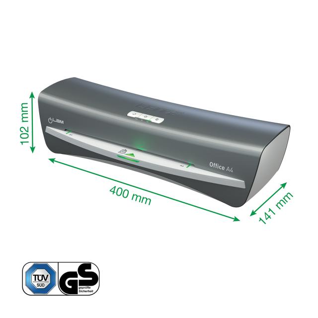 Laminator Leitz iLAM Office, A4, kit folii laminare inclus, alb