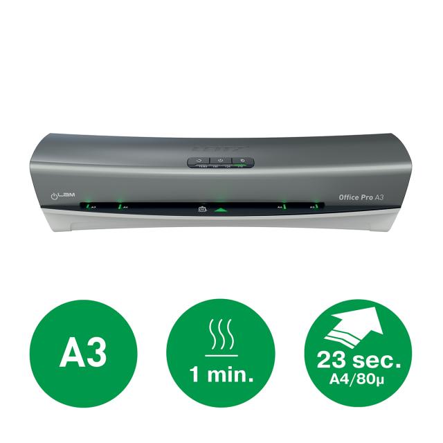 Laminator Leitz iLAM Office Pro, A3, kit folii laminare inclus, alb