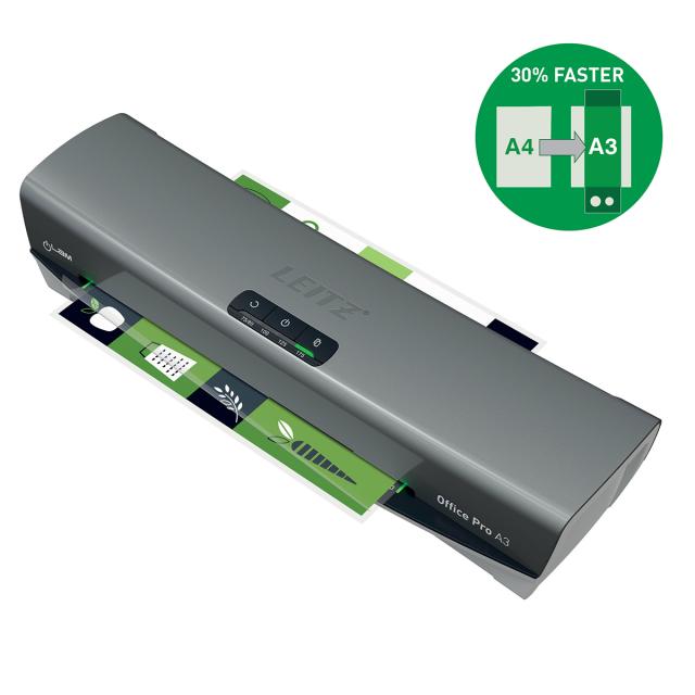 Laminator Leitz iLAM Office Pro, A3, kit folii laminare inclus, alb