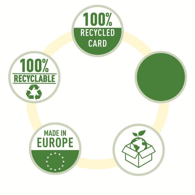 Dosar suspendabil Leitz Alpha Recycle, carton, 100% reciclat, certificare Blue Angel, reciclabil, A4, cu sina, negru