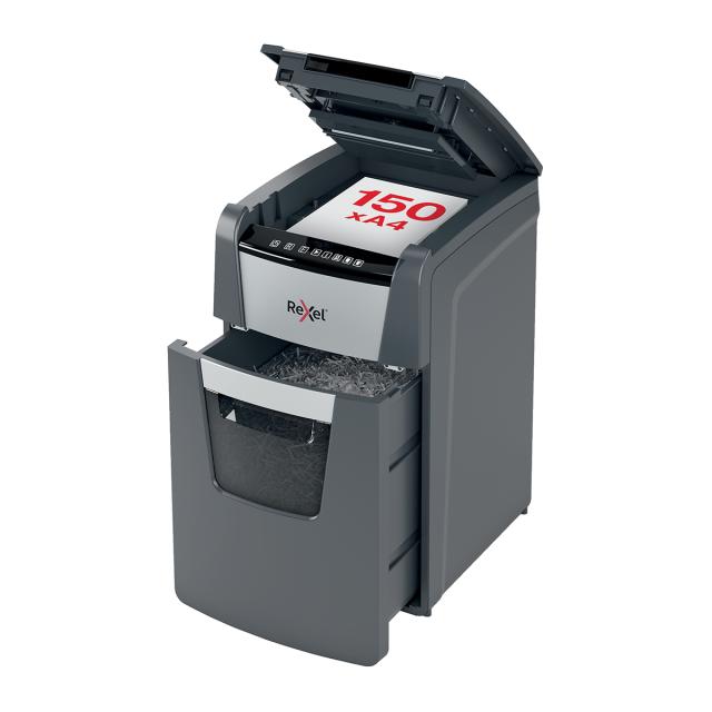 Distrugator documente automat, REXEL Optimum AutoFeed Plus, 150 coli