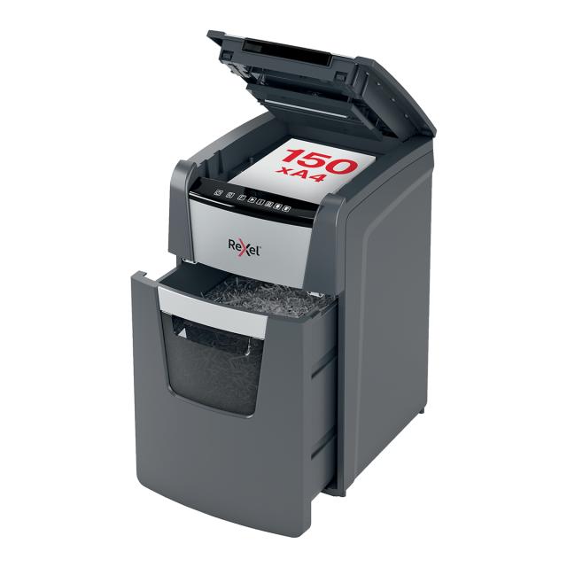 Distrugator documente automat, REXEL Optimum AutoFeed Plus, 150 coli