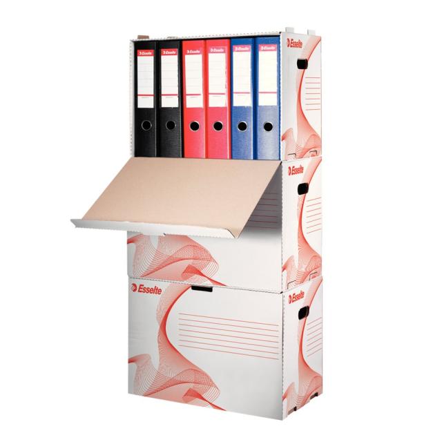 Container de arhivare Esselte Standard pentru bibliorafturi, 525x338x306 mm
