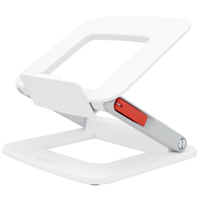 Suport ergonomic Leitz Ergo, pentru laptop, ajustabil, alb