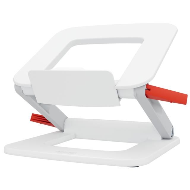 Suport ergonomic Leitz Ergo, pentru laptop, ajustabil, alb