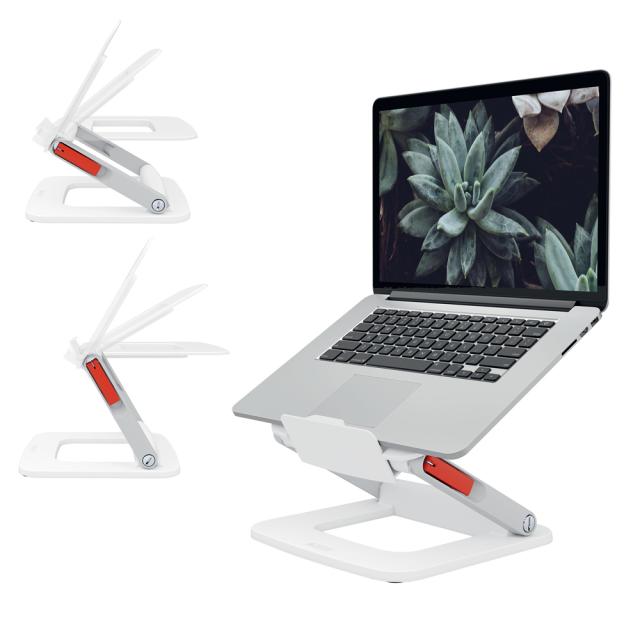 Suport ergonomic Leitz Ergo, pentru laptop, ajustabil, alb