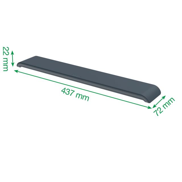 Suport ergonomic Leitz Ergo, pentru tastatura, gri-carbune