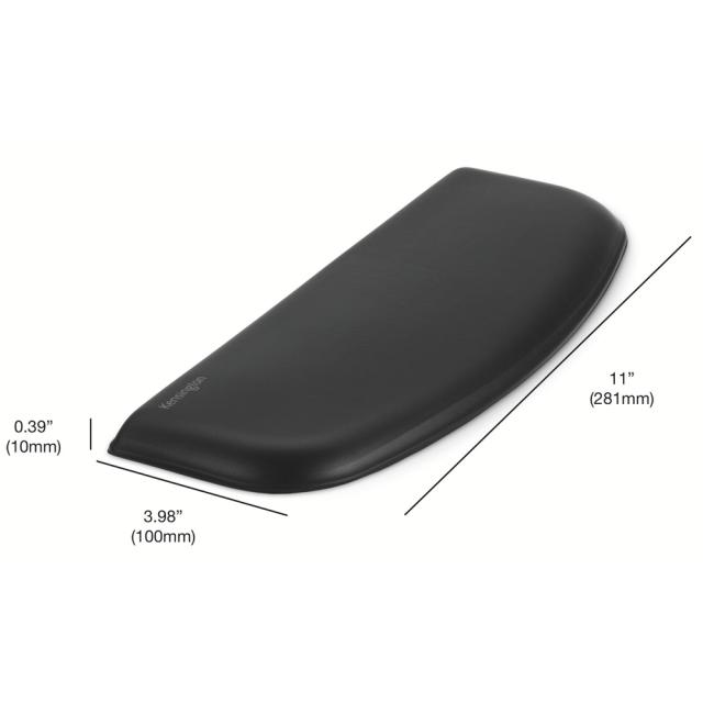 Suport ergonomic Kensington ErgoSoft Compact, pentru incheietura mainii, pentru tastatura slim, negru