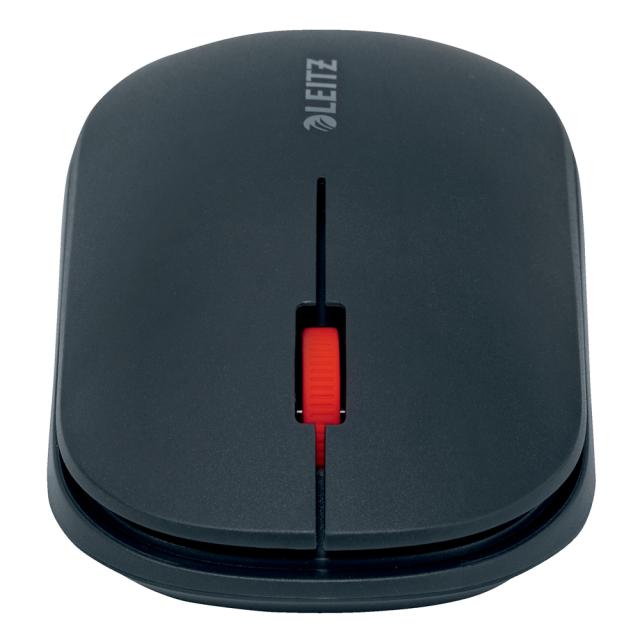 Mouse Leitz Cosy, conexiune duala, dimensiune medie, gri antracit