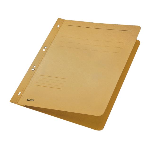 Dosar cu sina Leitz 1/1, carton, 100% reciclat, certificare Blue Angel, A4, cu capse, 170 coli, kraft