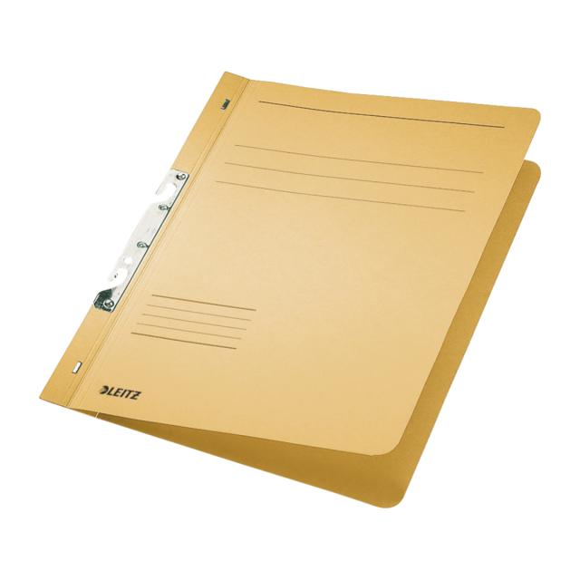 Dosar cu sina Leitz 1/1, carton, 100% reciclat, certificare Blue Angel, A4, incopciat, 170 coli, kraft