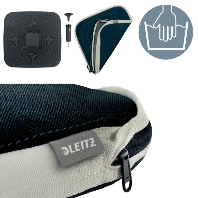 Pernuta ergonomica Leitz Ergo, pentru scaun, gri-carbune