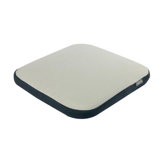 Pernuta ergonomica Leitz Ergo, pentru scaun, husa lavabila, gri-pastel