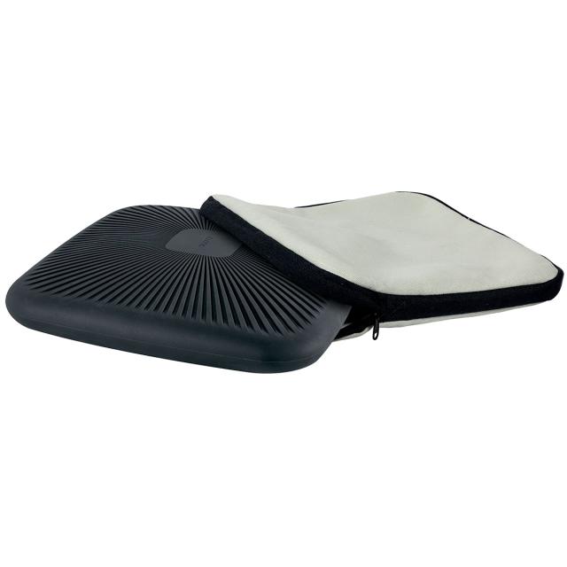 Pernuta ergonomica Leitz Ergo, pentru scaun, husa lavabila, gri-pastel