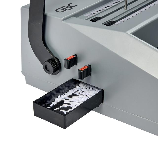 Masina de indosariat profesionala GBC Multibind MB20, manuala, cu spire din plastic sau metalice, A4, 20/270 coli, gri