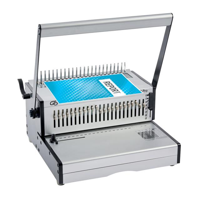 Masina de indosariat profesionala GBC CombBind CB30 Pro, manuala, cu spire din plastic, A4, 30/500 coli, gri