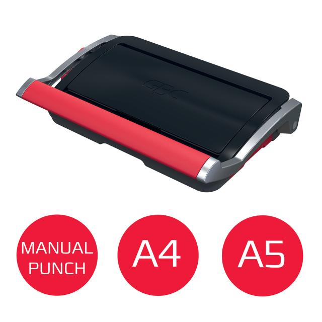 Masina de indosariat GBC CombBind CB15, manuala, cu spire din plastic, A4, 15/165 coli, negru-argintiu