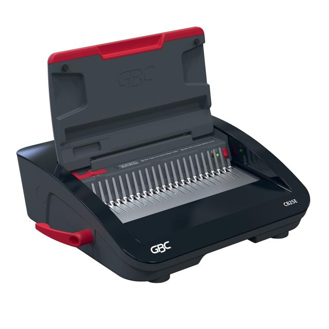Masina de indosariat GBC CombBind CB25E, electrica, cu spire de plastic, A4, 25/390 coli, negru-argintiu