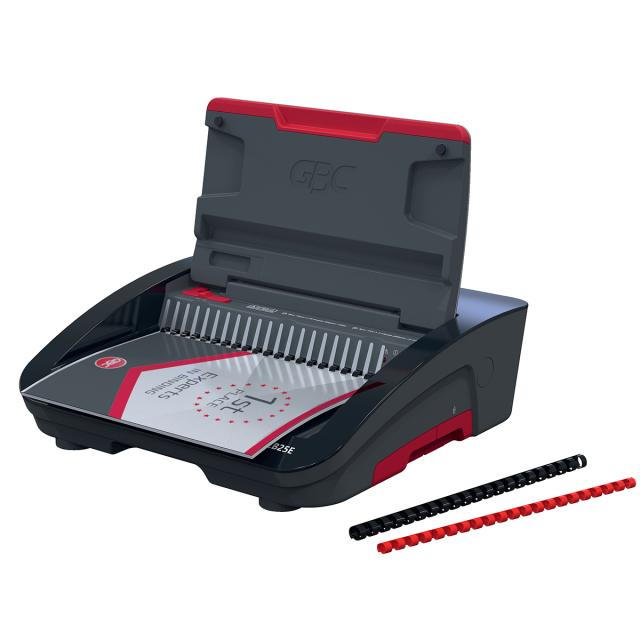 Masina de indosariat GBC CombBind CB25E, electrica, cu spire de plastic, A4, 25/390 coli, negru-argintiu