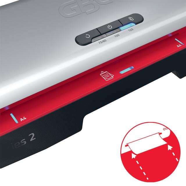 Laminator GBC 250 Office, A4, kit folii laminare inclus, negru-argintiu