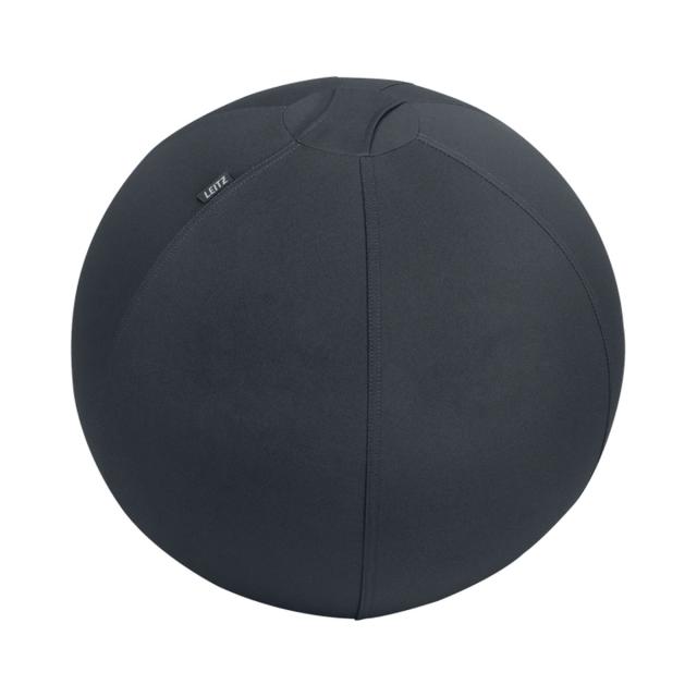 Minge ergonomica Leitz Ergo, pentru sezut sau fitness, cu functie de oprire, 75 cm, gri-carbune