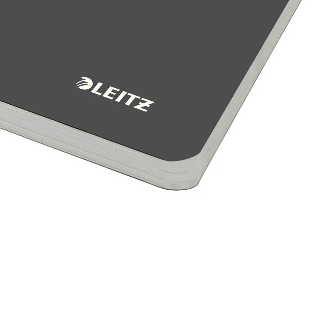 Caiet cu spira A5 Leitz Office, PP reciclabil FSC, 90f, matematica, verde