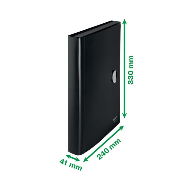 Mapa tip proiect Leitz Recycle, PP, partial reciclat, certificare Blue Angel, reciclabil, A4, 250 coli, negru