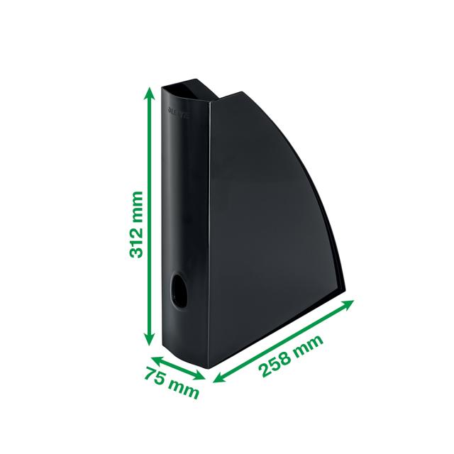 Suport vertical Leitz Recycle, pentru documente, PS reciclat, A4, negru