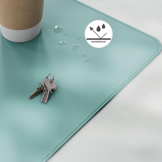 Mapa de birou Leitz, 80x40 cm, material textil, verde menta