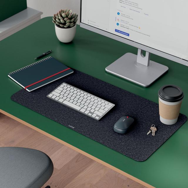 Mousepad Leitz, 70x36 cm material textil gri