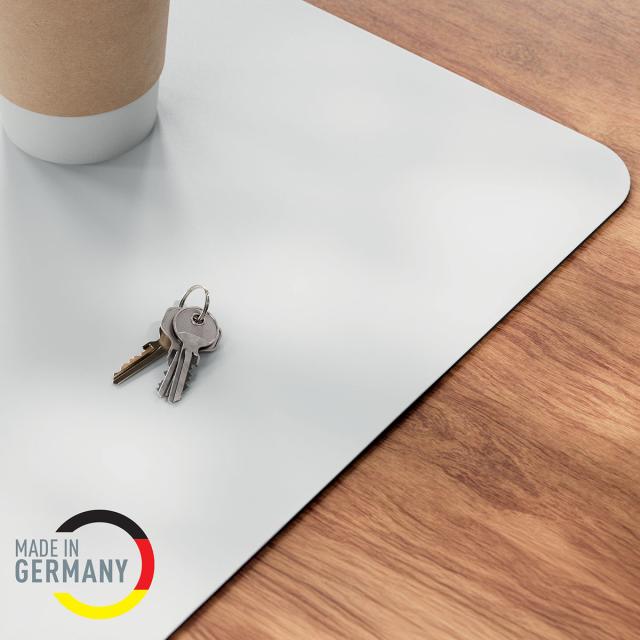 Mapa de birou Leitz, 70x36 cm, piele ecologica, material reciclat, gri-pastel