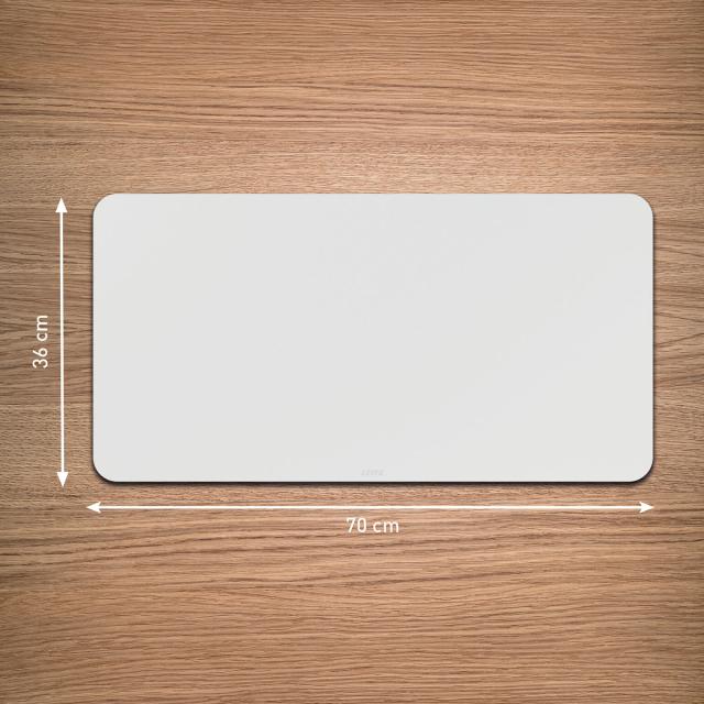 Mapa de birou Leitz, 70x36 cm, piele ecologica, material reciclat, gri-pastel