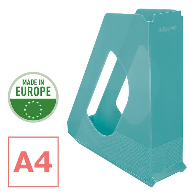 Suport vertical Esselte Colour'Breeze, pentru documente, PS, reciclabil, A4, albastru