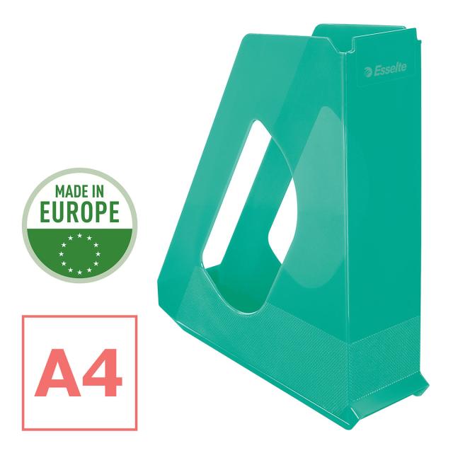 Suport vertical Esselte Colour'Breeze, pentru documente, PS, reciclabil, A4, verde