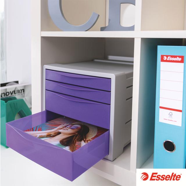 Suport vertical Esselte Colour'Breeze, pentru documente, PS, reciclabil, A4, verde