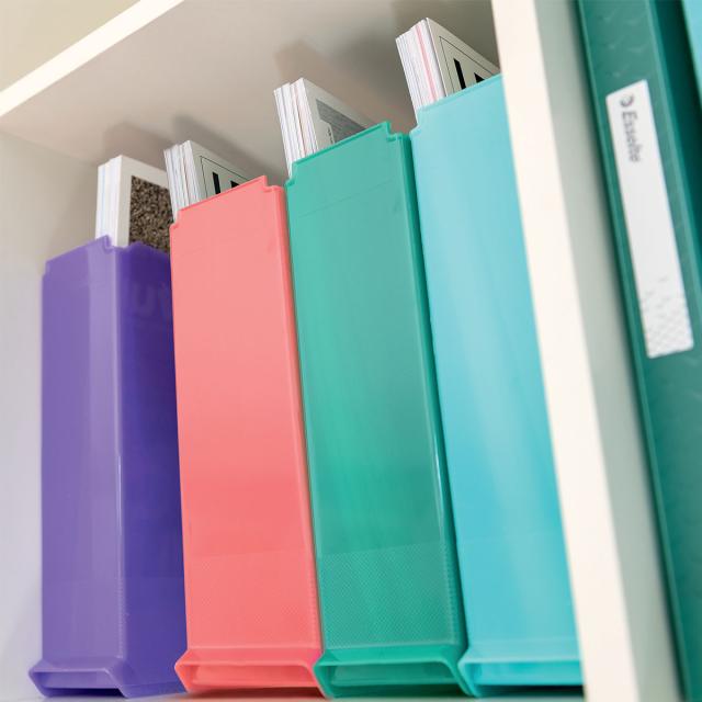 Suport vertical Esselte Colour'Breeze, pentru documente, PS, reciclabil, A4, lavanda