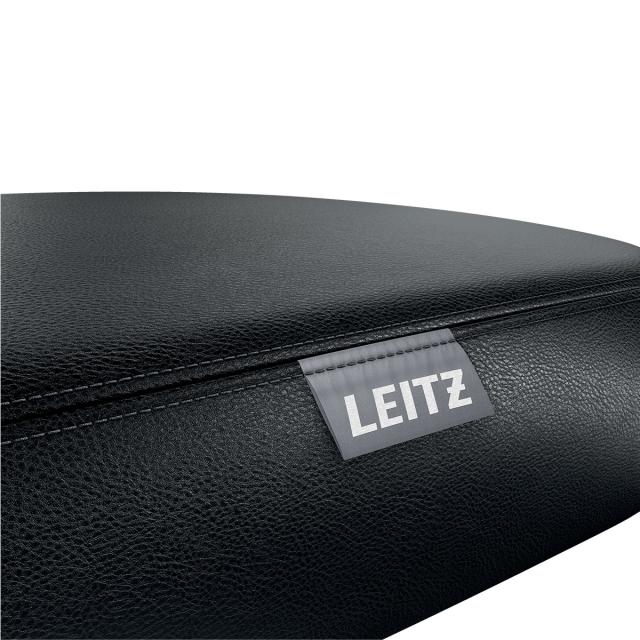 Scaun ergonomic Leitz Ergo, pozitie sezut/ in picioare, inaltime reglabila (46-59 cm), cu roti, sezut fix, negru