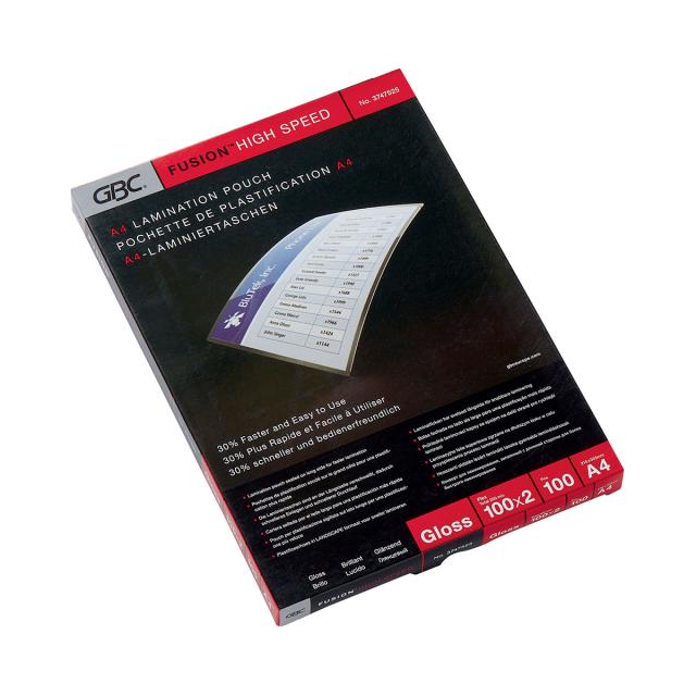 Folie laminare GBC HiSpeed, la cald, rapida, A4, 100 mic, 100 bucati/set